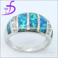 New Charm Design Silver Jewellery Wholesale silver ring with opal stone